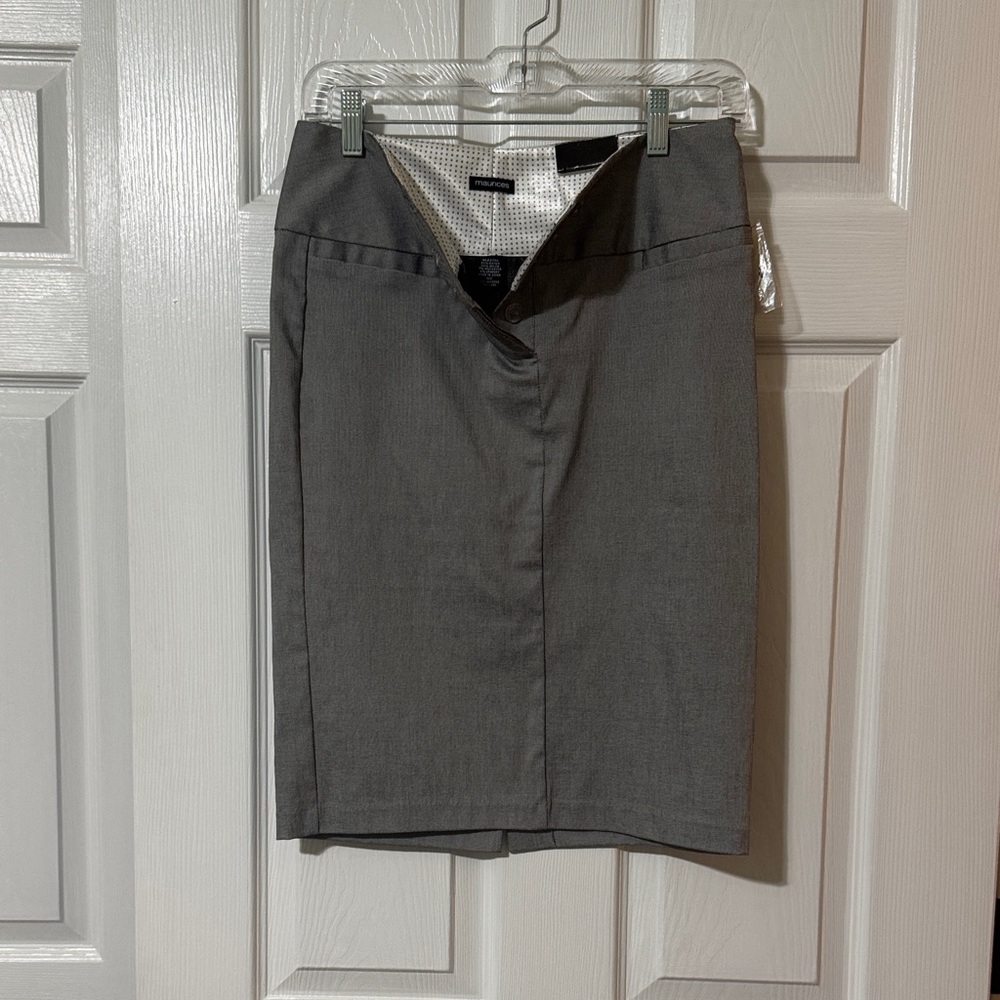 Maurices Elegant Gray Pencil Skirt